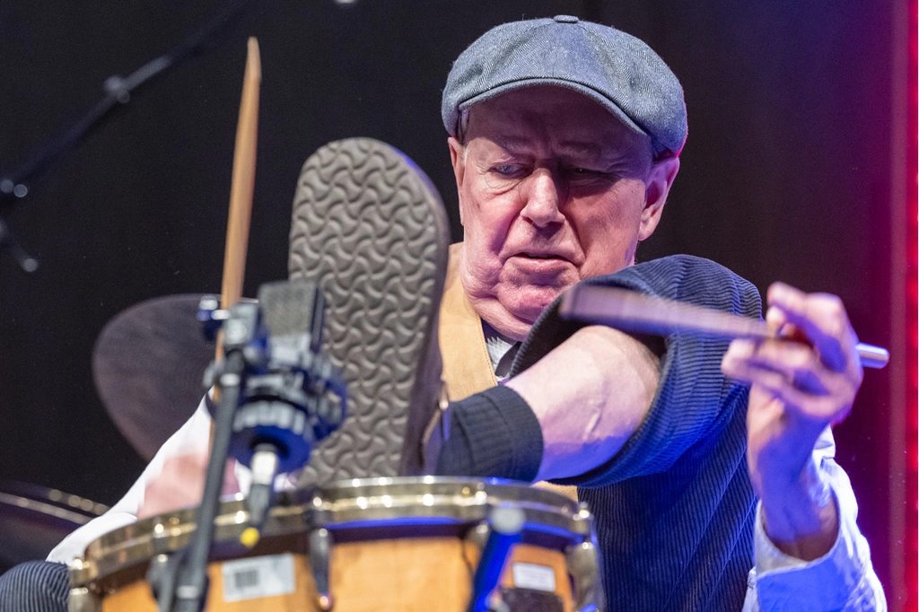 Drum legend Han Bennink during the opening ceremony | Photo: © M3B GmbH/Jan Rathke